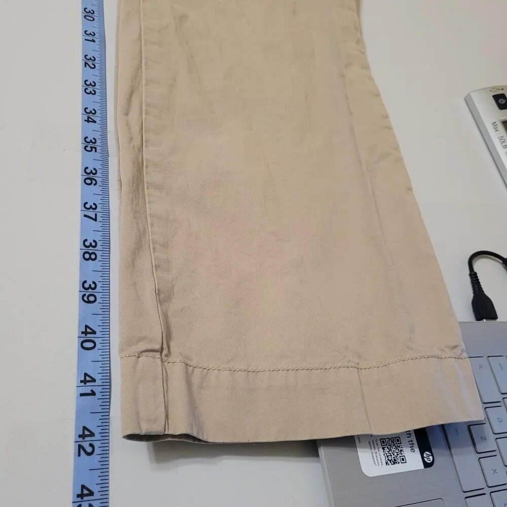 Polo By Ralph Lauren Mens Beige‎ Straight Fit Chinos Pants SZ 42/32 Cotton Blend